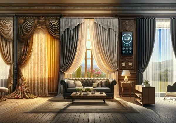Automatic Curtain Control Systems for Luxury Smart Home Interiors