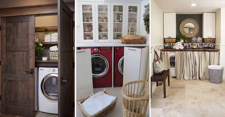 Creative Ways to Hide a Washing Machine Inside a Small Bathroom or Kitchen